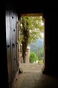 Thines (Ardèche) Vue sur la vallée depuis l'église