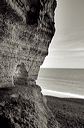 Etretat : Pointe de la Courtine, conversion en noir-et-blanc de photos en couleurs