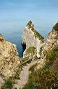 Etretat : escalier menant au Chaudron