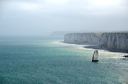 Etretat : promenade d'Amont, aiguille de Belval