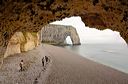 Etretat : la Manneporte vue depuis le Trou à l'Homme