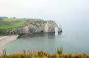 Etretat : vue depuis les falaises d'Amont