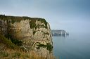 Etretat : vue depuis les falaises d'Amont