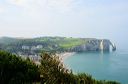 Etretat : vue depuis les falaises d'Amont