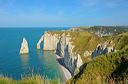 Etretat : l'Aiguille et l'Arche depuis la Manneporte