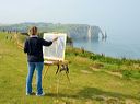 Peintre sur les traces de Gustave Courbet, Eugène Boudin ou Claude Monet