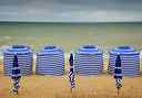 Cabourg, plage sous la pluie